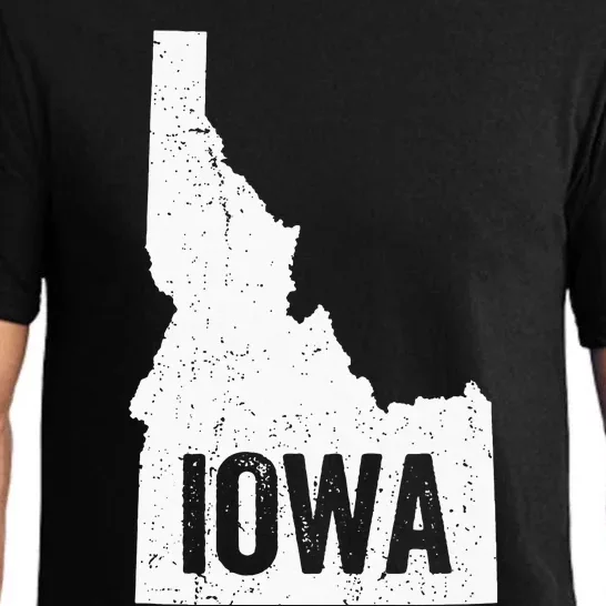 Idaho Iowa Funny Geography Mix Up Pajama Set