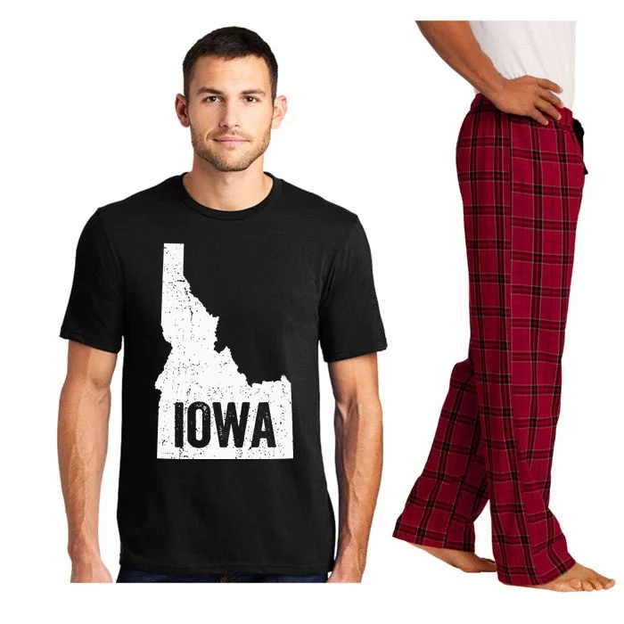 Idaho Iowa Funny Geography Mix Up Pajama Set