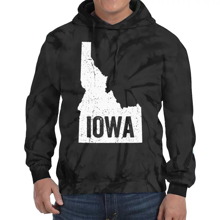 Idaho Iowa Funny Geography Mix Up Tie Dye Hoodie