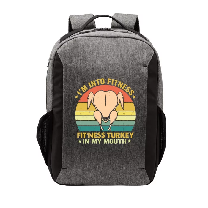 IM Into Fitness FitNess Turkey In My Mouth Thanksgiving Vector Backpack