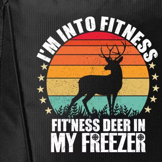 IM Into Fitness FitNess Deer In My Freezer Hunting Husband City Backpack