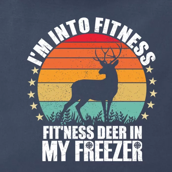 IM Into Fitness FitNess Deer In My Freezer Hunting Husband Zip Tote Bag