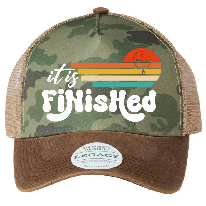 It Is Finished For Easter Jesus Easter He Is Risen Funny Christian Legacy Tie Dye Trucker Hat