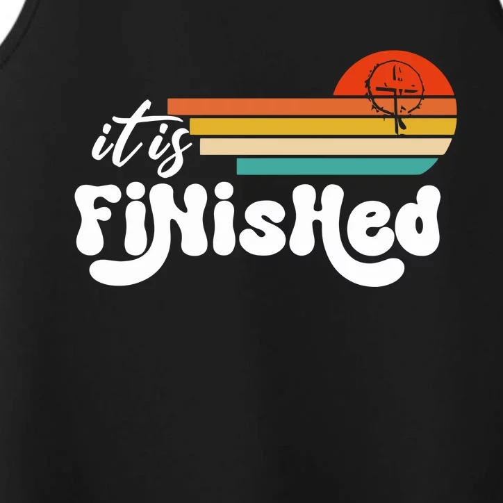 It Is Finished For Easter Jesus Easter He Is Risen Funny Christian Performance Tank