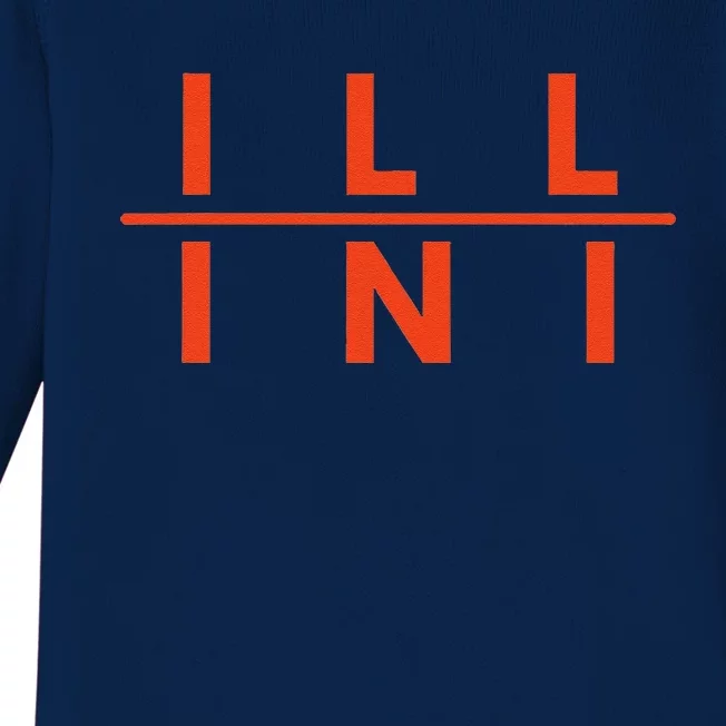 Illinois Il Fans Baby Long Sleeve Bodysuit