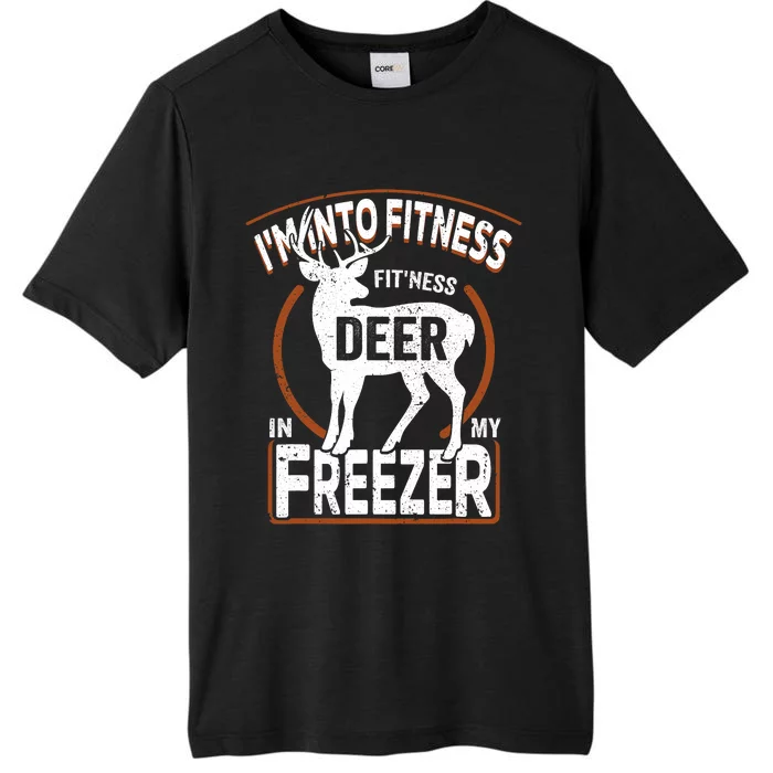 IM Into Fitness Deer Freezer Funny Dad Hunter Deer Hunting ChromaSoft Performance T-Shirt