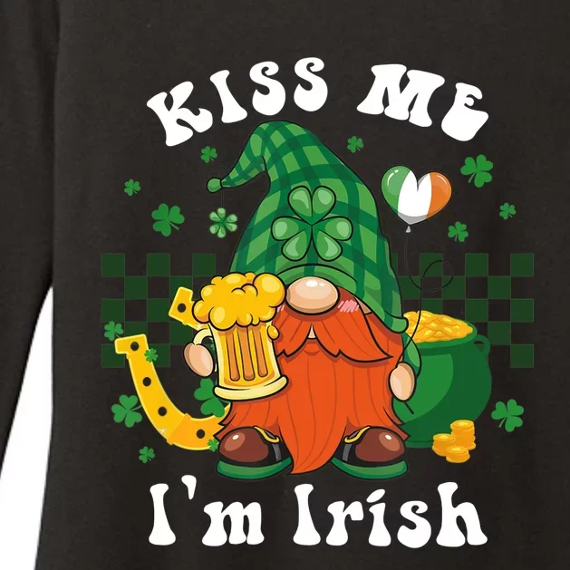 I'm Irish Gnome Beer Lovers St Patrick's Day Tee Womens CVC Long Sleeve Shirt