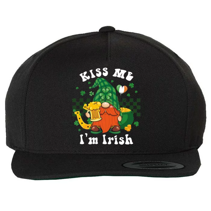 I'm Irish Gnome Beer Lovers St Patrick's Day Tee Wool Snapback Cap