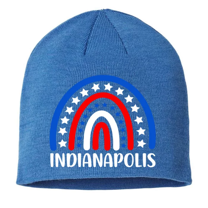 Indianapolis Indiana Gift I Love Indianapolis Funny Gift 8 1/2in Sustainable Knit Beanie