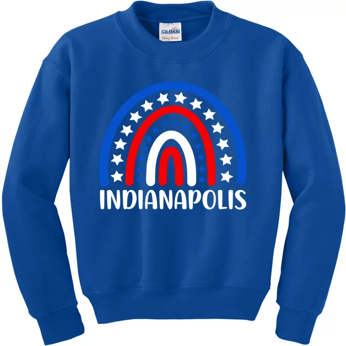 Indianapolis Indiana Gift I Love Indianapolis Funny Gift Kids Sweatshirt