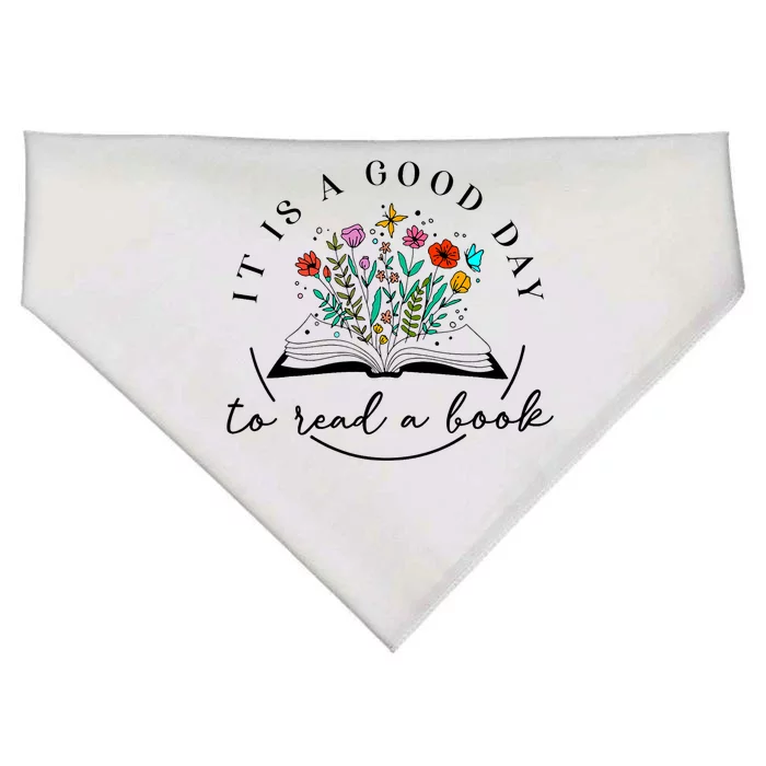 It Is Good Day To Read A Book Bookish Banned Books Lovers USA-Made Doggie Bandana