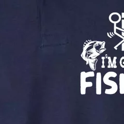 It IM Going Fishing Funny Fisherman People Softstyle Adult Sport Polo