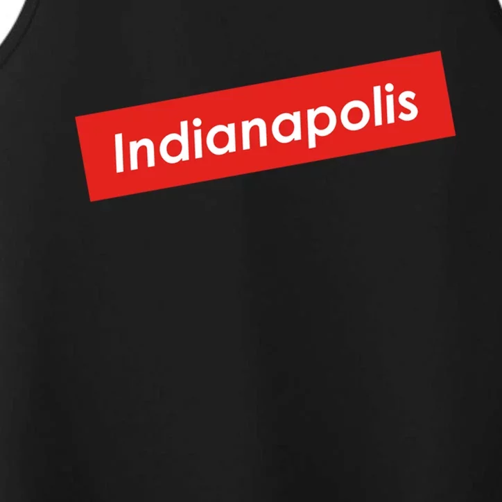 Indianapolis Indiana Gift Performance Tank