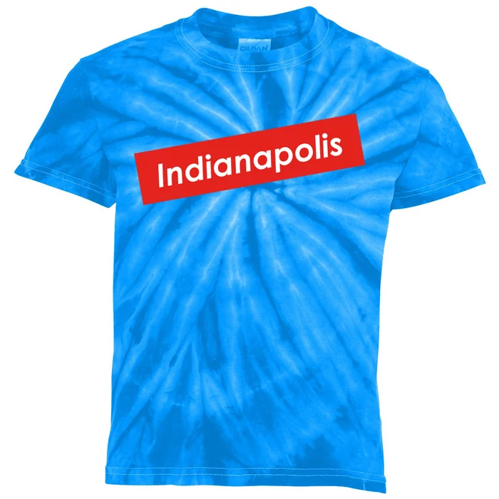 Indianapolis Indiana Gift Kids Tie-Dye T-Shirt