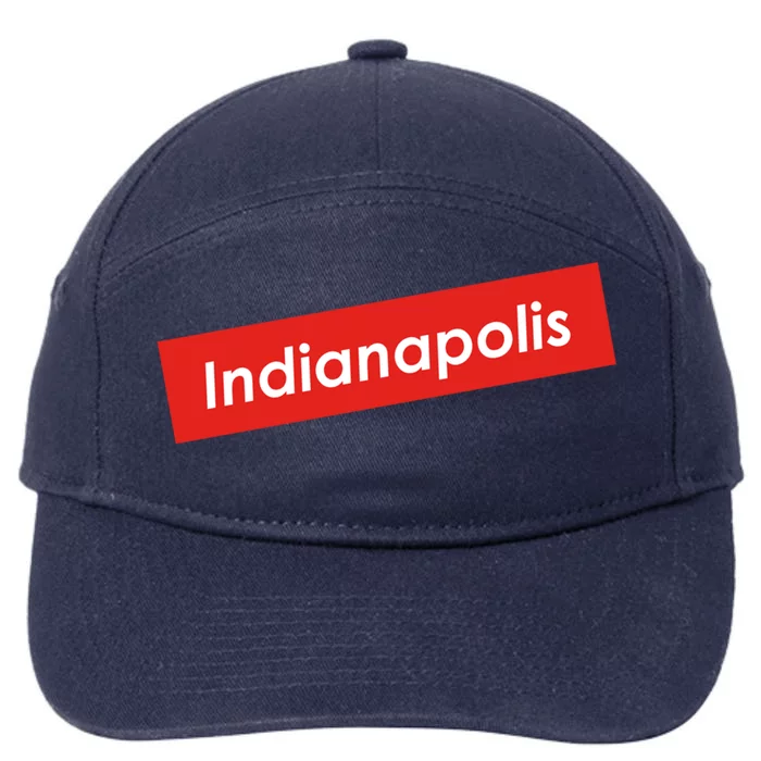 Indianapolis Indiana Gift 7-Panel Snapback Hat