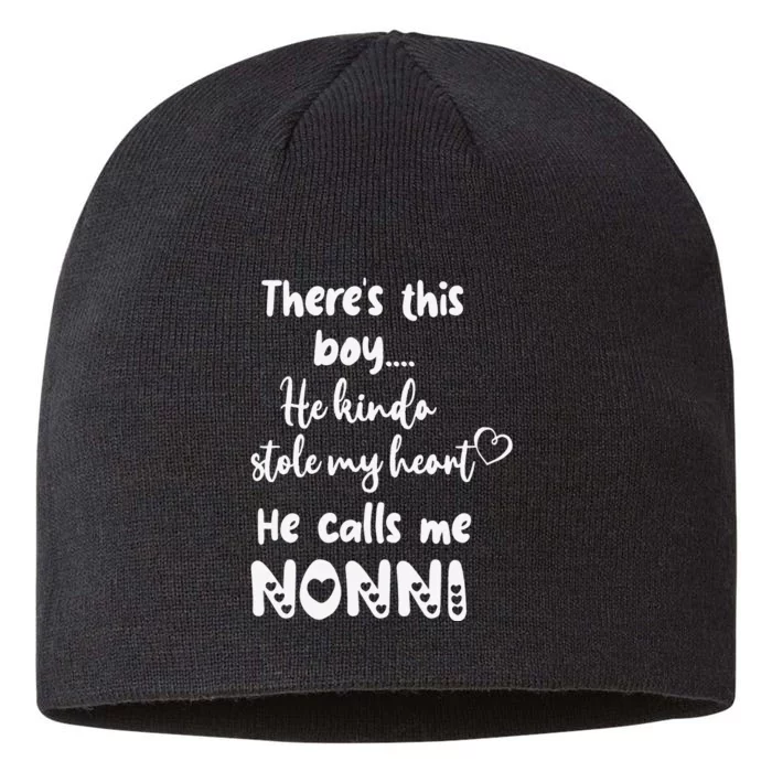 Italy Italian Grandma Grandmother This Calls Me Nonni 8 1/2in Sustainable Knit Beanie