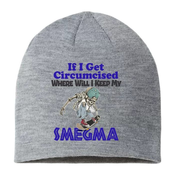 If I Get Circumcised Where Will I Keep My Smegma Funny 8 1/2in Sustainable Knit Beanie