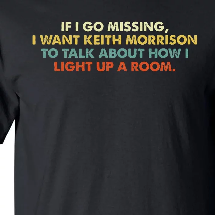 If I Go Missing I Want Keith Morrison Apparel Tall T-Shirt