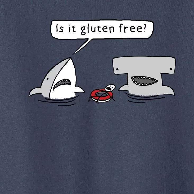 Is It Gluten Free Two Sharks Graphic Toddler T-Shirt