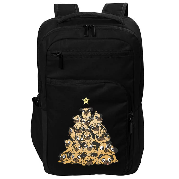 It Is Going To Be A Pug Christmas Tree Impact Tech Backpack