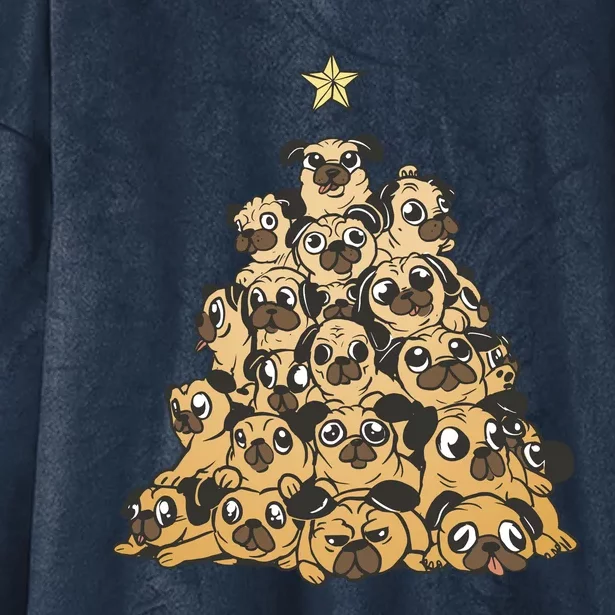 It Is Going To Be A Pug Christmas Tree Hooded Wearable Blanket