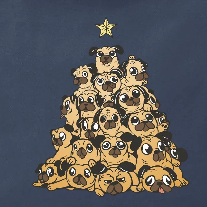 It Is Going To Be A Pug Christmas Tree Zip Tote Bag