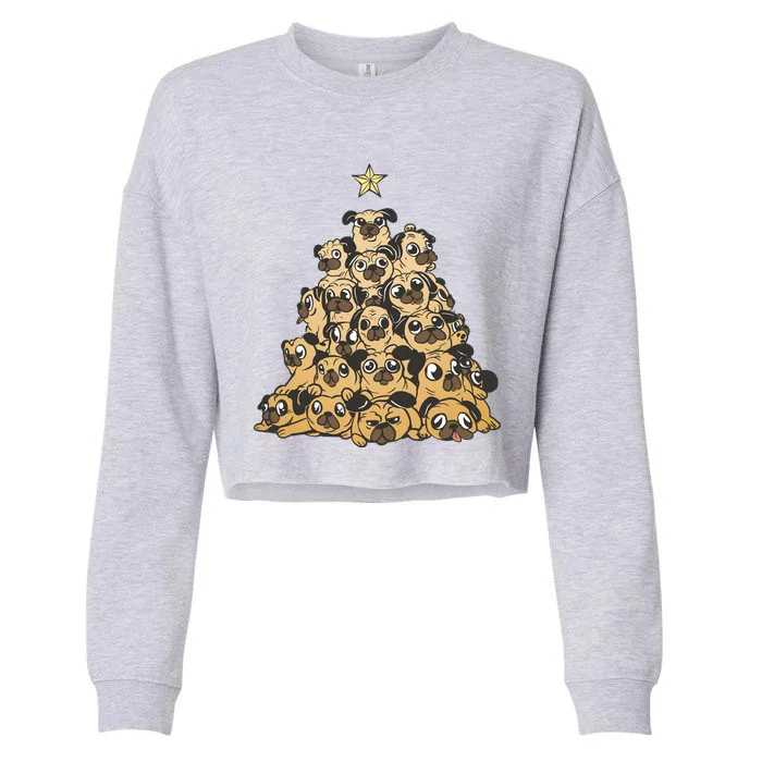 It Is Going To Be A Pug Christmas Tree Cropped Pullover Crew