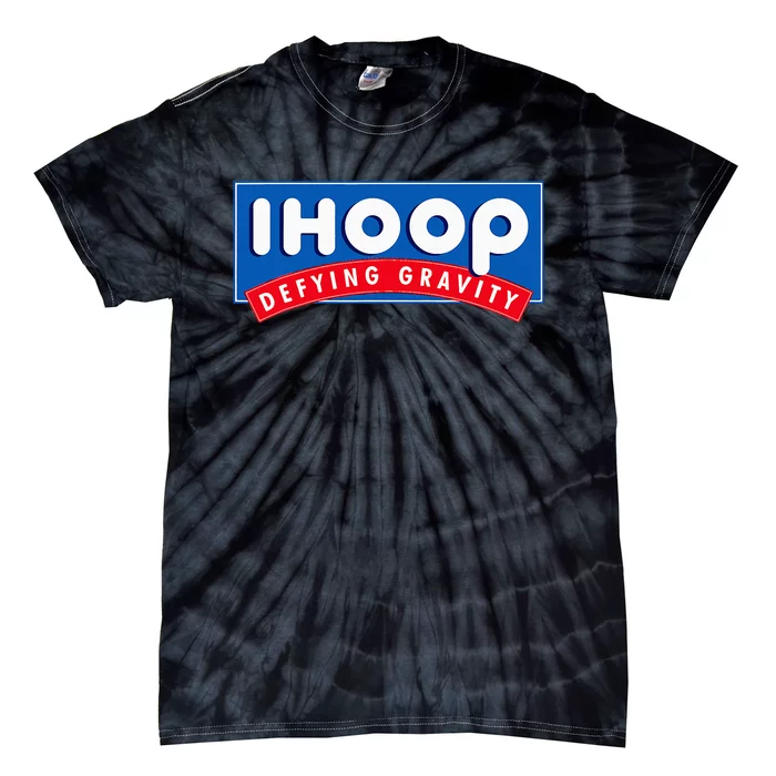 Ihoop I Hoop Defying Gravity Basketball & Basketballer Tie-Dye T-Shirt