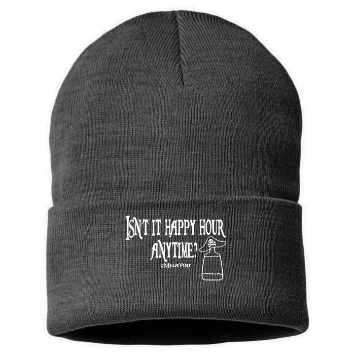 Isn't It Happy Hour Anytime Mega Pint Sustainable Knit Beanie