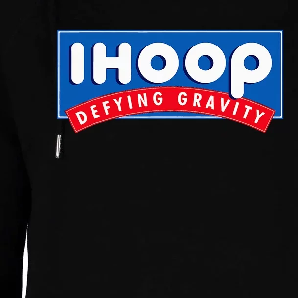 Ihoop I Hoop Defying Gravity Basketball Womens Funnel Neck Pullover Hood