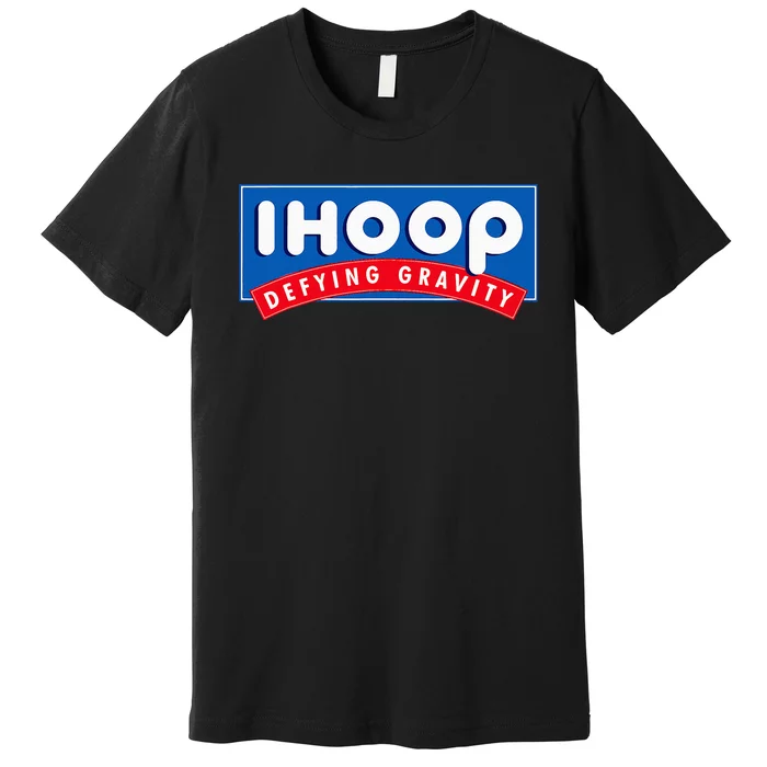 Ihoop I Hoop Defying Gravity Basketball Premium T-Shirt