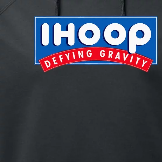 Ihoop I Hoop Defying Gravity Basketball & Basketballer Performance Fleece Hoodie