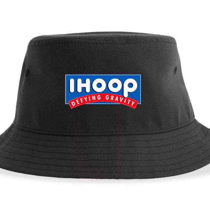 Ihoop I Hoop Defying Gravity Basketball & Basketballer Sustainable Bucket Hat