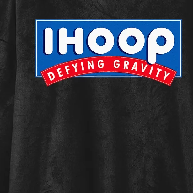 Ihoop I Hoop Defying Gravity Basketball & Basketballer Hooded Wearable Blanket