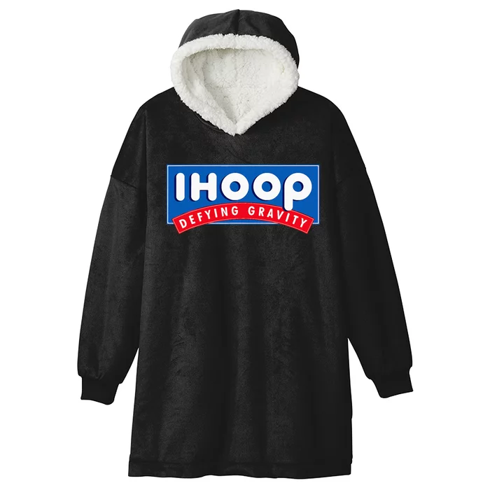 Ihoop I Hoop Defying Gravity Basketball & Basketballer Hooded Wearable Blanket