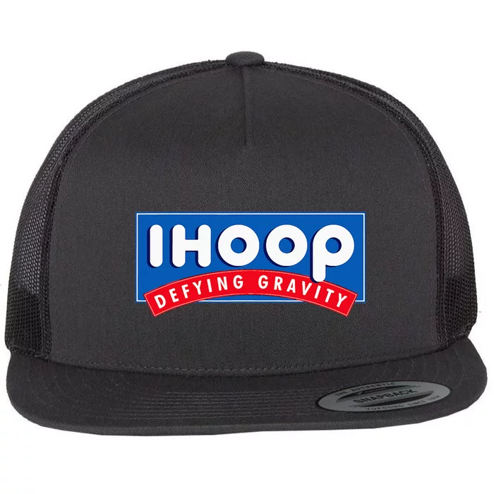 Ihoop I Hoop Defying Gravity Basketball & Basketballer Flat Bill Trucker Hat