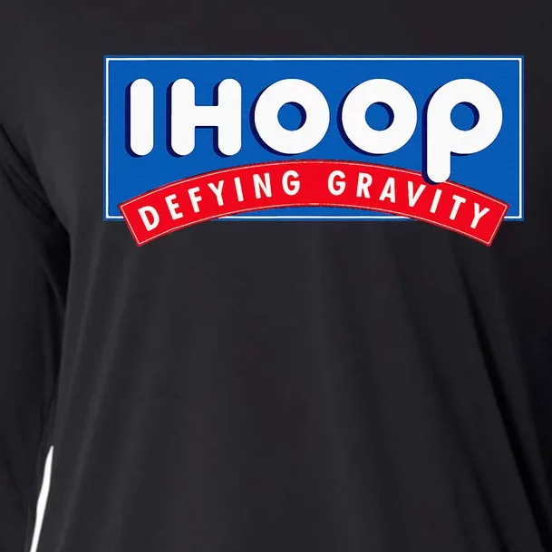 Ihoop I Hoop Defying Gravity Basketball & Basketballer Cooling Performance Long Sleeve Crew