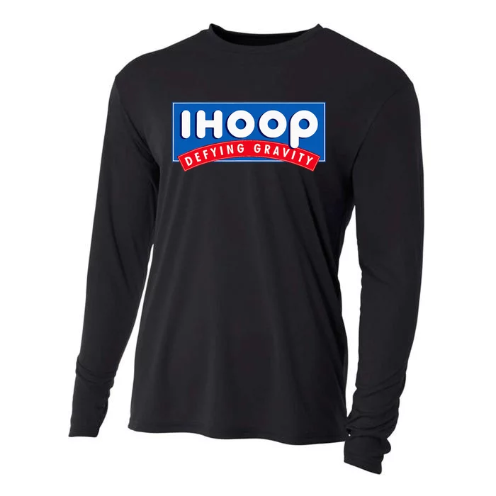 Ihoop I Hoop Defying Gravity Basketball & Basketballer Cooling Performance Long Sleeve Crew