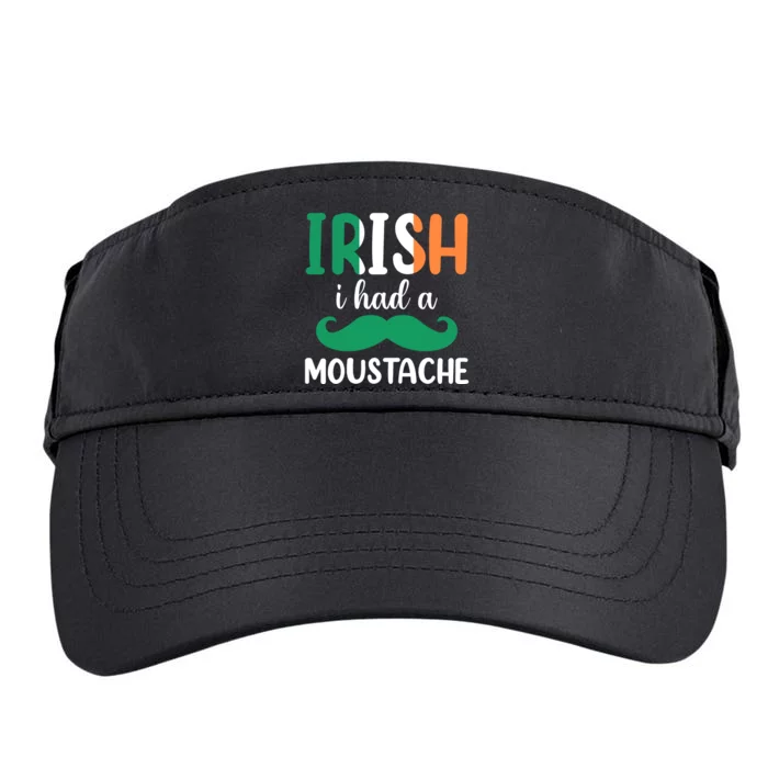 Irish I Have A Moustache Adult Drive Performance Visor