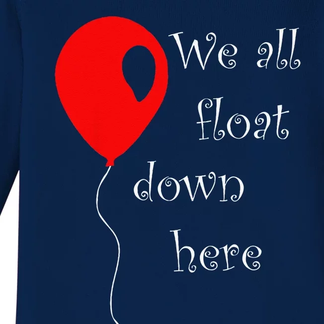 IT Is Halloween Costume Red Balloon Youll Float Too Baby Long Sleeve Bodysuit