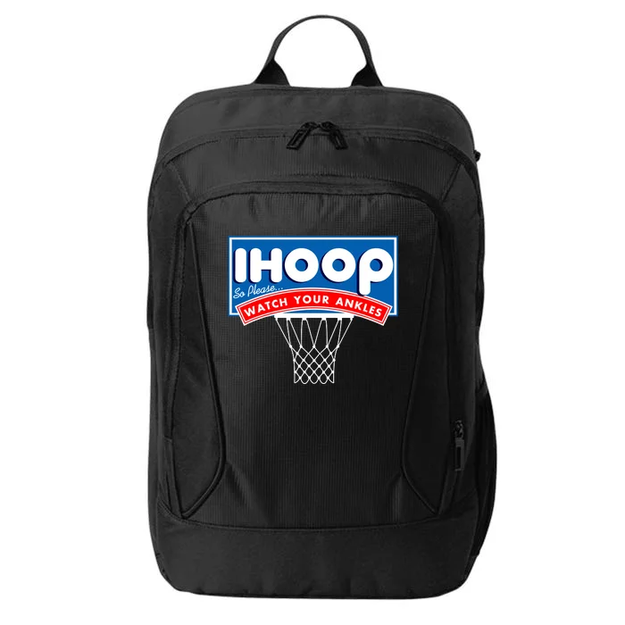 Ihoop I Hoop So Please Watch Your Ankles Classic Logo City Backpack