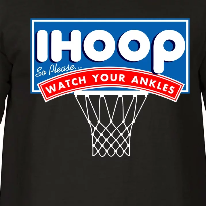 Ihoop I Hoop So Please Watch Your Ankles Classic Logo Comfort Colors T-Shirt