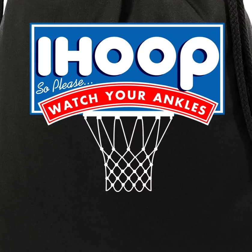 Ihoop I Hoop So Please Watch Your Ankles Classic Logo Drawstring Bag