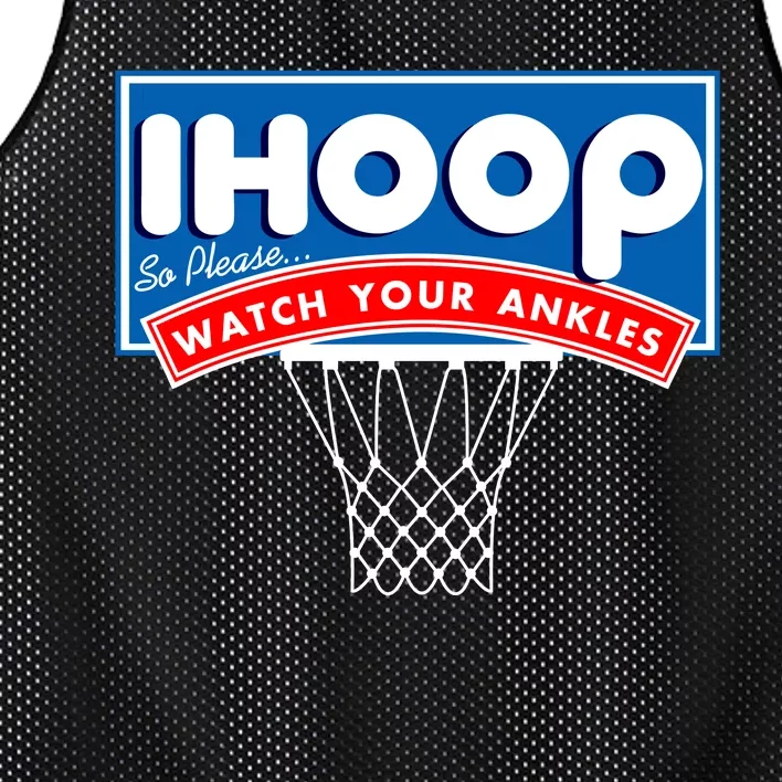 Ihoop I Hoop So Please Watch Your Ankles Classic Logo Mesh Reversible Basketball Jersey Tank