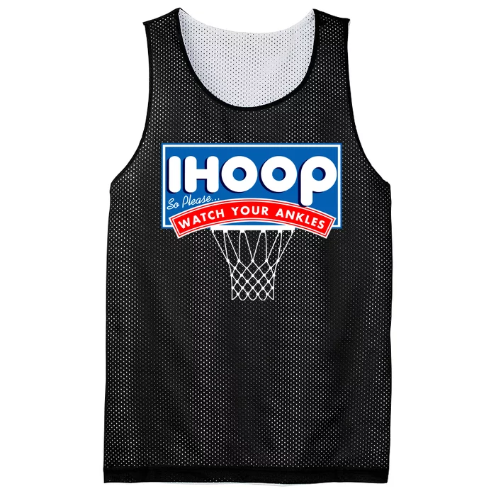 Ihoop I Hoop So Please Watch Your Ankles Classic Logo Mesh Reversible Basketball Jersey Tank