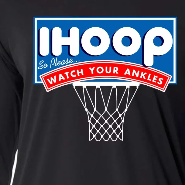 Ihoop I Hoop So Please Watch Your Ankles Classic Logo Cooling Performance Long Sleeve Crew