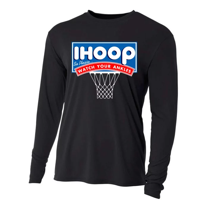 Ihoop I Hoop So Please Watch Your Ankles Classic Logo Cooling Performance Long Sleeve Crew