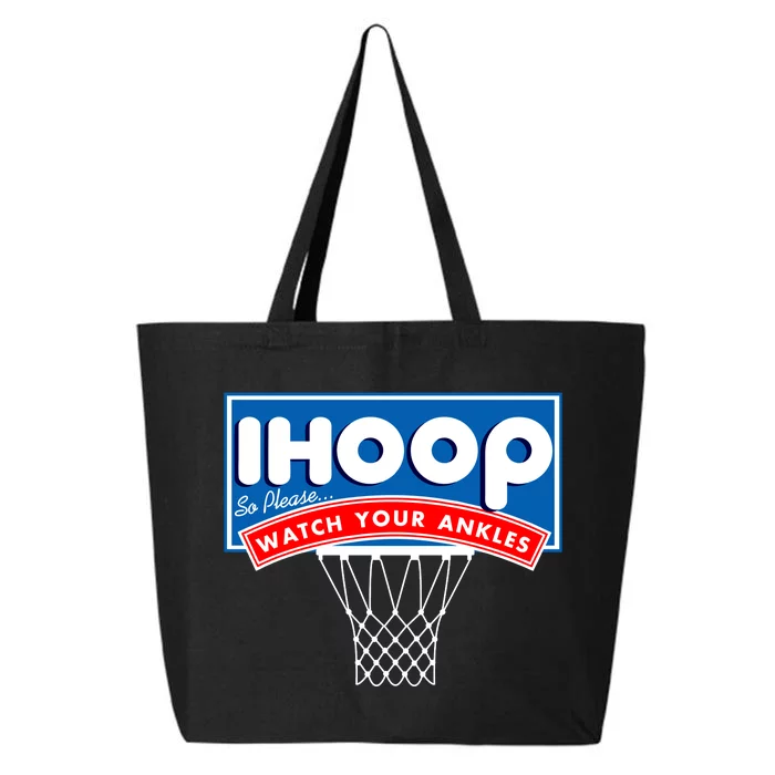 Ihoop I Hoop So Please Watch Your Ankles Classic Logo 25L Jumbo Tote