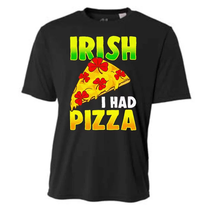 Irish I had Pizza Funny Saint Patricks Day Pizza Phrase Cooling Performance Crew T-Shirt