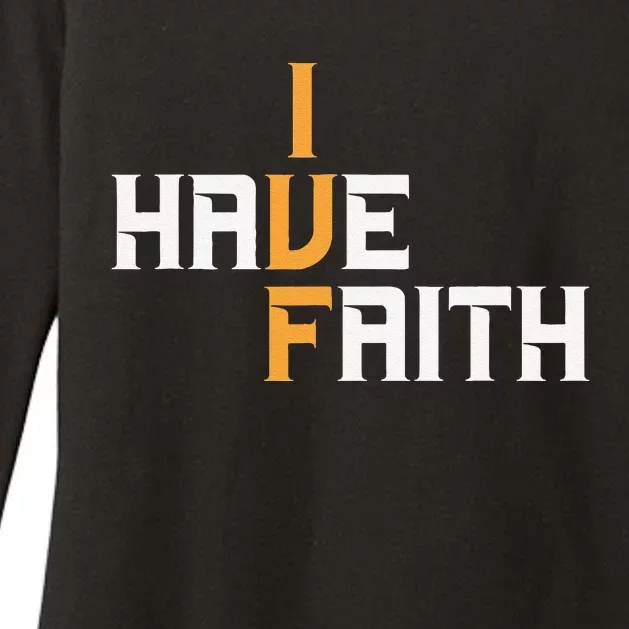 Ivf I Have Faith Ivf Mom Ivf Dad Transfer Day Womens CVC Long Sleeve Shirt